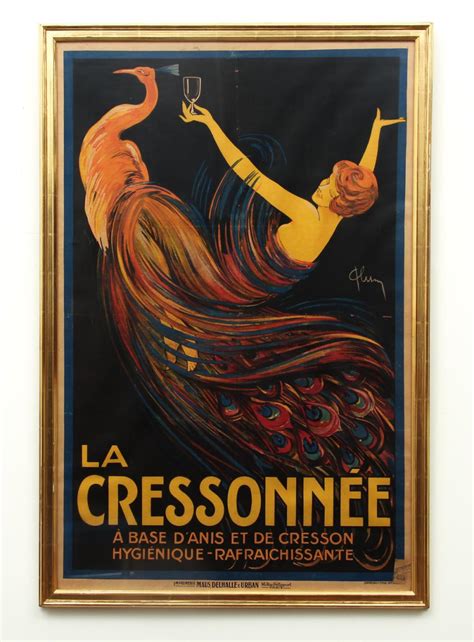 1920s French Art Deco Poster La Cressonier
