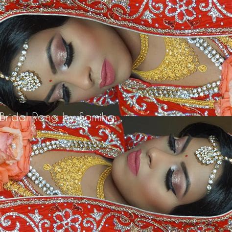 Here Is A Closeup Of Onis Bridal Look Bridal Makeup Hair And Setting By Bridalrangbysamiha