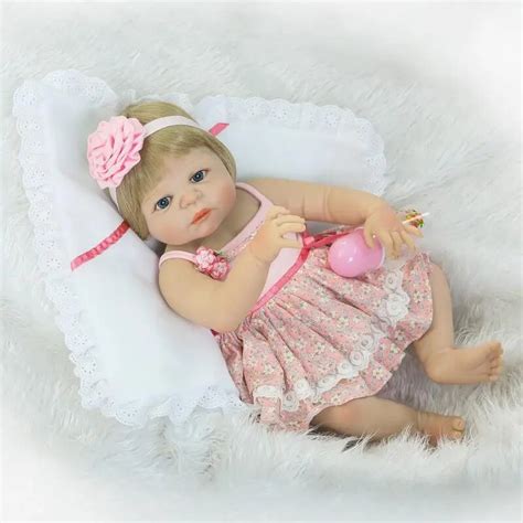 Newborn Full Body Silicone Bebe Reborn Doll 22 Inch Vinyl Realistic