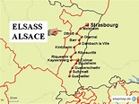 StepMap - Elsässer Weinstraße - Landkarte für Frankreich