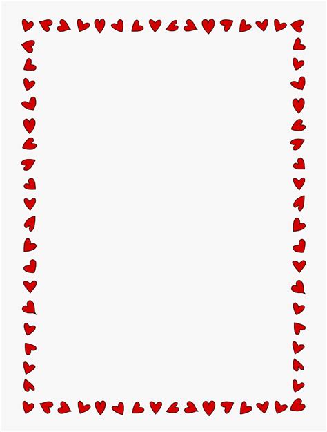 Valentines Day Page Borders Clip Art For Kids Border Png Kids