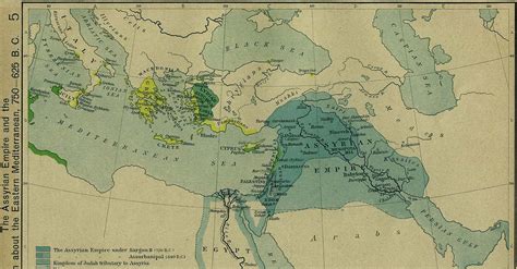 The Assyrian Empire And The Region About The Eastern Mediterranean 750