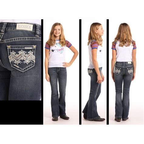 Rock And Roll Cowgirl Girls Jeans Girls Jeans Western Outfits Rock And Roll