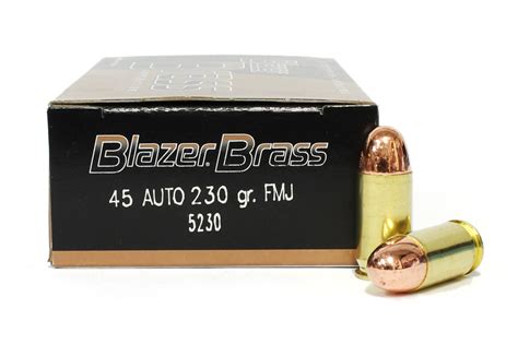 45 Acp 230 Grain Fmj Cci Blazer Brass Ammunition For Sale In Stock