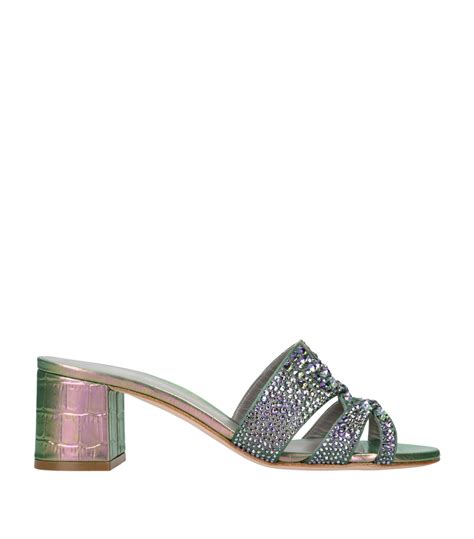 Gina Green Leather Orsay Mules 50 Harrods Uk