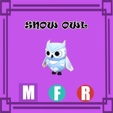 Snow Owl Mega Fly Ride Adopt Me