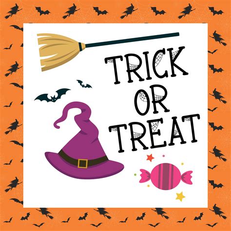 Trick Or Treat Printable Sign