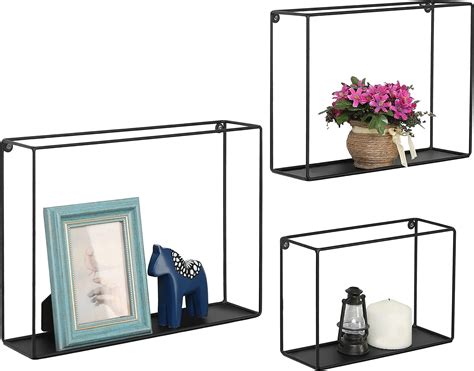 Modern Metal Wire Frame Shadow Boxes Decorative Wire Cube Floating