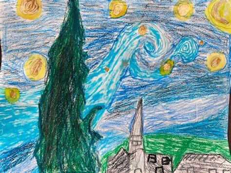 Home Learning Van Goghs Starry Night Eleanor Palmer Primary School
