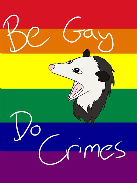 The Pride Possum ️ Has Come To Make An Announcement Rlgbt
