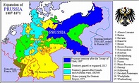 Map of the Expansion of Prussia 1807 - 1871. | The Core Curriculum