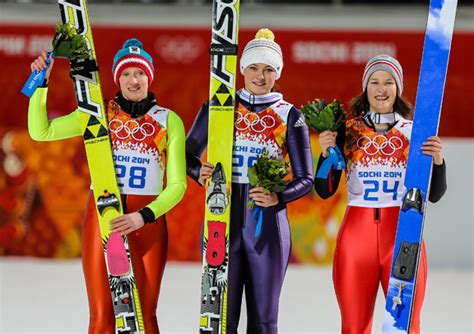 Germanys Vogt Wins Olympic Gold As Womens Ski Jumping Debuts At Games