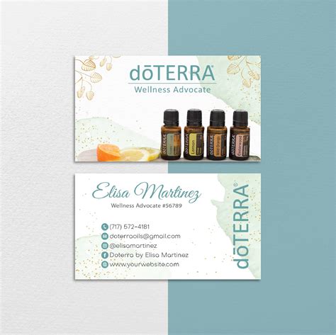 Doterra Business Cards Template A Must Have Tool For Network Marketing