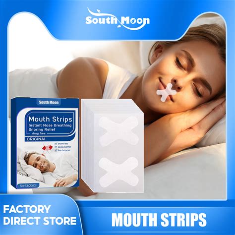 Pcs South Moon Mouth Strips Tape Sleep Strip Better Nose Breathing