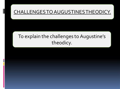 Weaknesses Of Augustines Theodicy Teaching Resources