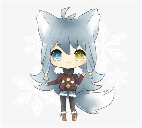Download Arctic Wolf Clipart Female Cute Chibi Wolf Draw Hd