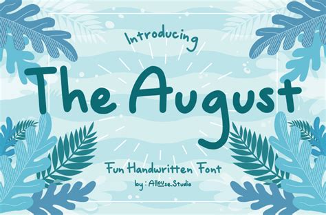 Download The August Font