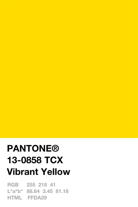 Vibrant Yellow Yellow Pantone Pantone Color Colour Board Adventure