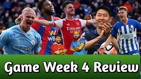 football weekly review gameweek 4 man united chelsea lost big win for man city