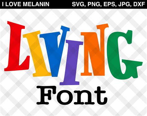 Living Single Font Svg Vector Alphabet Png Eps  Dxf Etsy