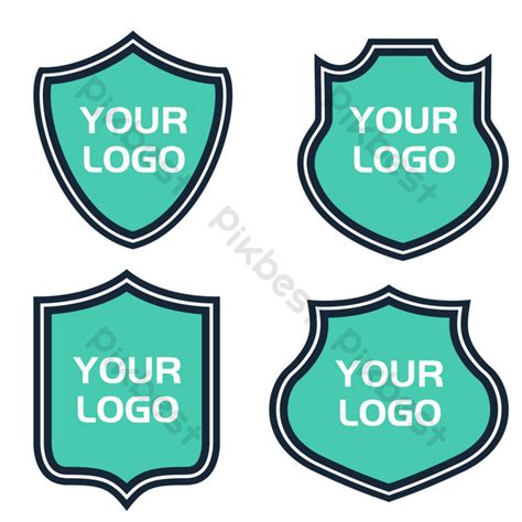 Green Shield Logo In Flat Design Png Images Psd Free Download Pikbest