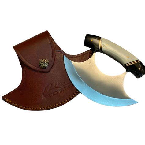 Round Knife With Bone Handle Mac Lace Leather Buy Online