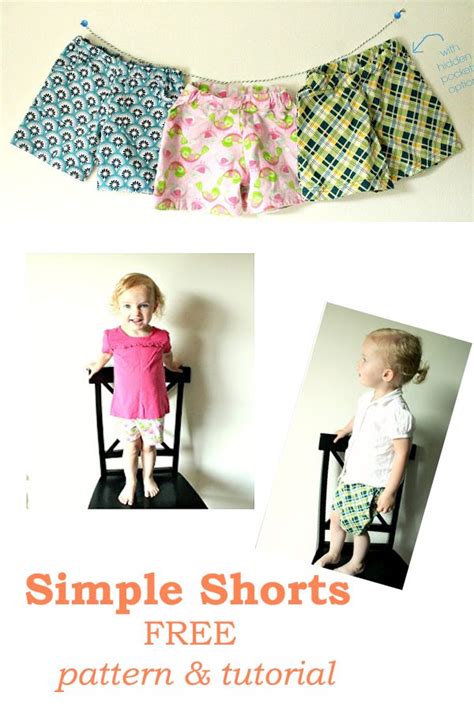 Simple Shorts Free Pattern And Tutorial Sew Modern Kids
