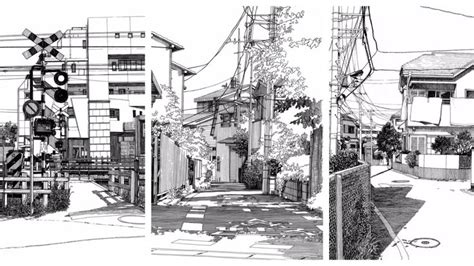Insanely Real Manga Drawings Of Japan Manga Drawing Village Drawing
