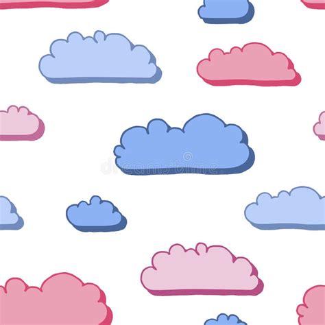 Conjunto De Nubes De Dibujos Animados Ilustración Del Vector