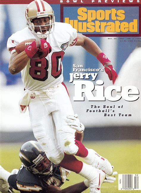 San Francisco 49ers Jerry Rice Sports Illustrated Cover Photograph