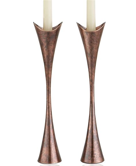 Nambé Nambe Set Of 2 Heritage Curve Candlesticks Macys