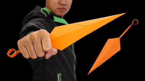 Origami Ninja Knife How To Make Paper Ninja Kunai Youtube