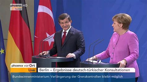Deutsch Türkische Regierungskonsultationen Pk Mit Angela Merkel Und