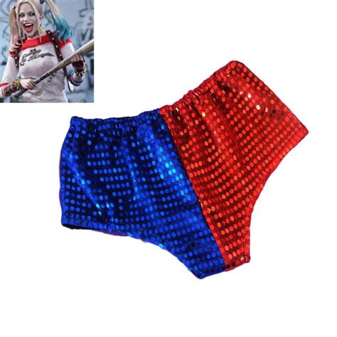 Harley Quinn Sequins Underwear Shorts Lined Pants Suicide Squad Cosplay