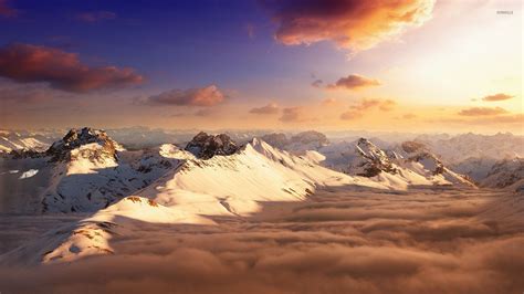 Mountains Over Cloud Wallpapers Wallpaper Cave