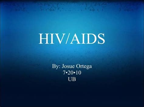 Ppt Hivaids Powerpoint Presentation Free Download Id4156368