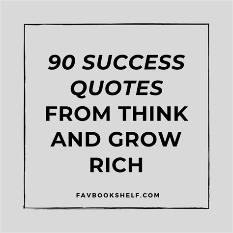 The Words90 Success Quotes From Think And Grow Richin Black On A Gray