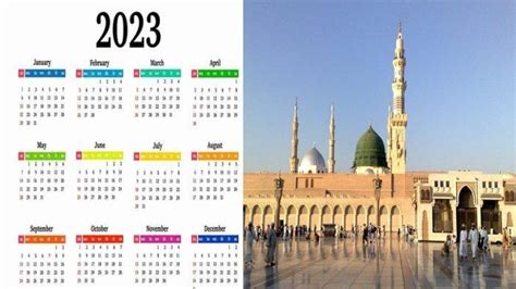 Link Desain Kalender Hijriahislam Di Tahun 2023 Gratis Lengkap Hari