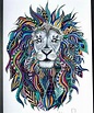 Pin by Manu Sanchez on PTT | Lion head tattoos, Colorful lion, Lion ...