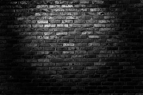 Black Bricks Wall Texture