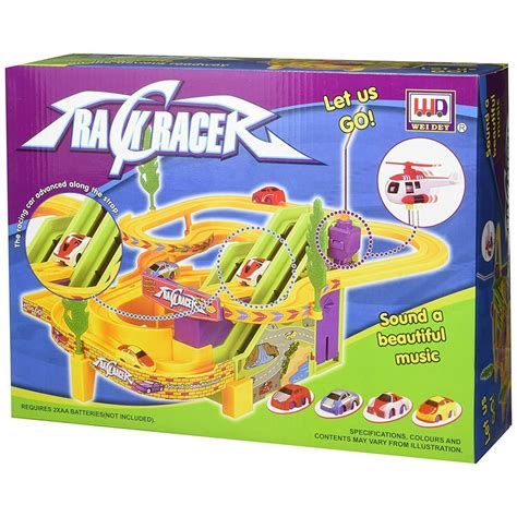 Incredible Track Racer Playset With Soundmusic Battery Operated
