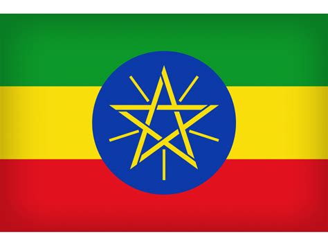 Ethiopia Large Flag Png Transparent Image