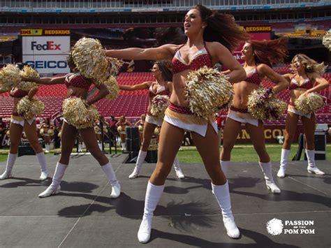 Washington Redskins Cheerleaders Debut Performance At 2015 Draft Party Passion Of The Pom Pom