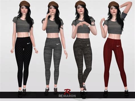Sport Leggings For Women 01 By Remaron At Tsr Sims 4 Updates