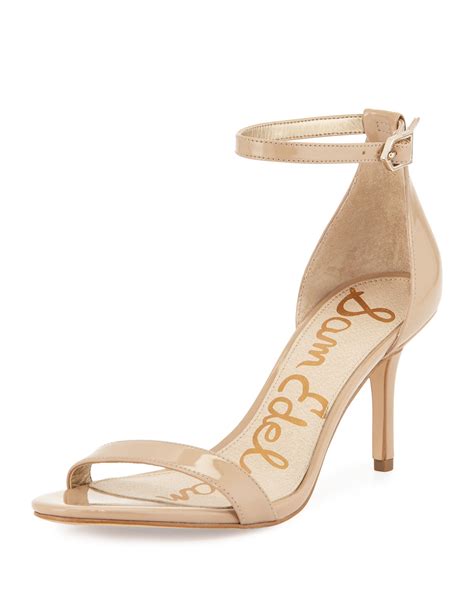 Sam Edelman Patti Patent Naked Sandal Nude