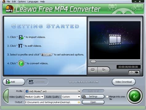 Cloudconvert converts your video files online. How To Convert AVI To MP4 with Leawo Free MP4 Converter