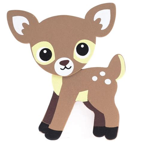 Finished Baby Fawn Deer Wood Cutout All Wood Cutouts Wood Crafts