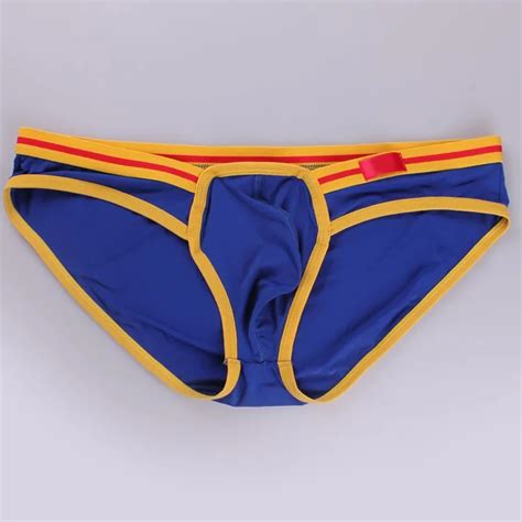 Hot Low Waist Mens Nylon Sexy Briefs Underwear Male Briefs Panties Penis Pouch Sexy Men Bikini