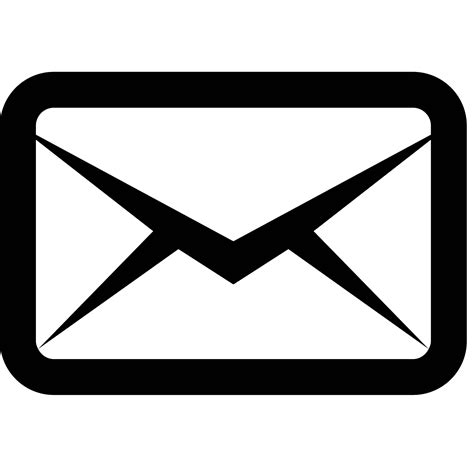 Email Icon Black And White At Collection Of Email