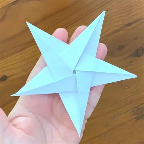 Simple Origami Star Step By Step Vlrengbr